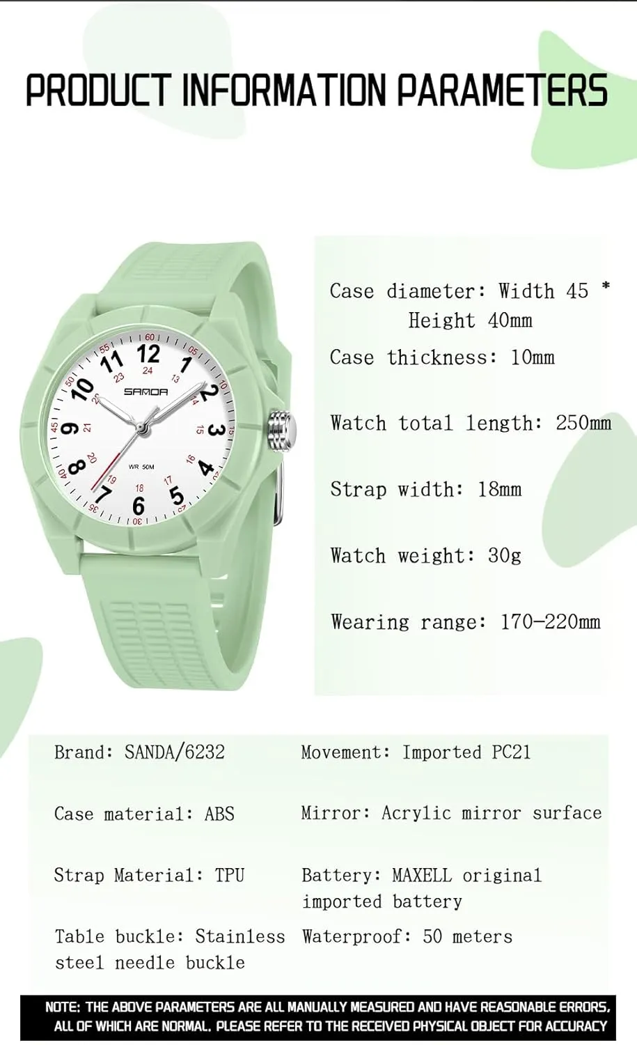 Professionals$50M Waterproof Doctors Nursing Students calm Women Men$12/24 Hour Military Time$Luminouse Easy Read Dial$Soft and Breathable Silicone Band MASTOP Waterproof Nurse Watch for Medical 