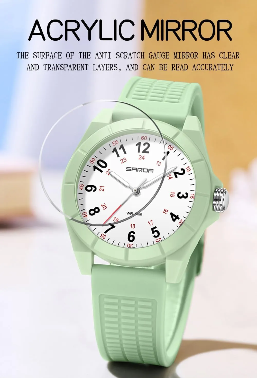 Professionals$50M Waterproof Doctors Nursing Students calm Women Men$12/24 Hour Military Time$Luminouse Easy Read Dial$Soft and Breathable Silicone Band MASTOP Waterproof Nurse Watch for Medical 