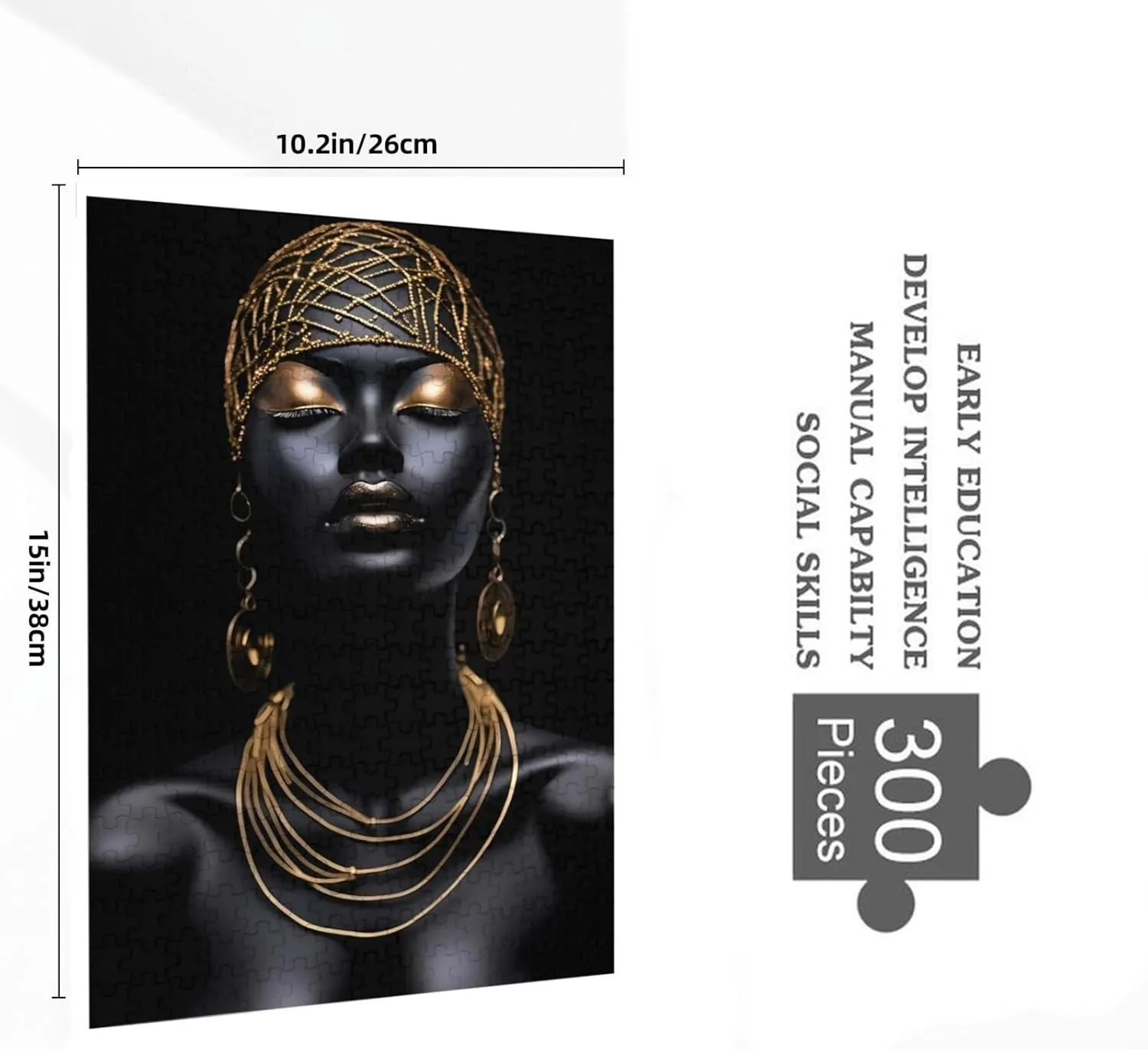 puzzles African American Black Woman Formation wooden Wall Art Pictures for Living underscore cheapen sensitive chondritic shovel eclipse Room Props Toys 14.9 x 10.2 in Puzzles for adults 300 pieces jigsaw 