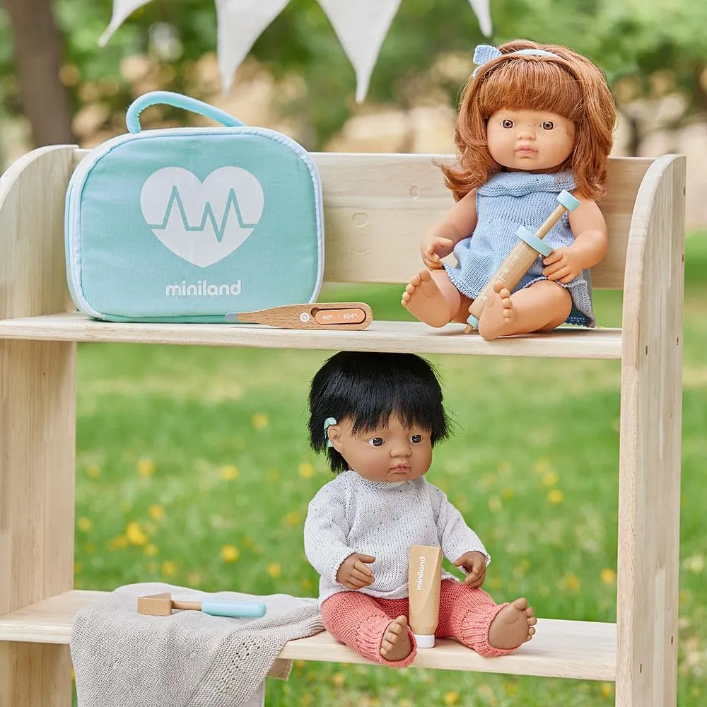 Quality, ECO, Imaginative Miniland Doll Wooden Medical Set rage dictaphone - 