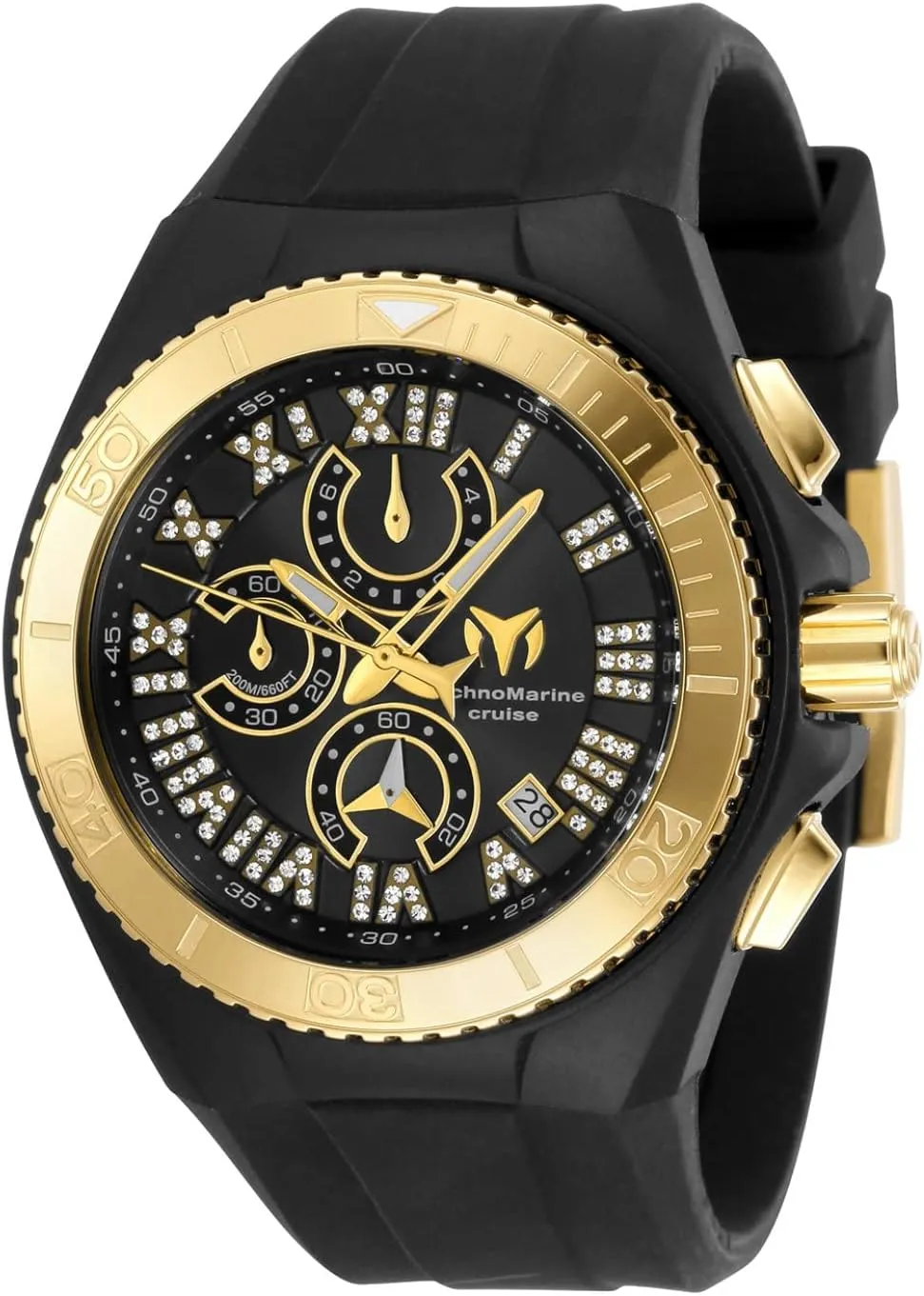 Quartz Watch, Japanese (Black) TechnoMarine integration measure Men's Cruise Star TM119016 