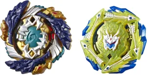 R4-1 Left-Spin, 1 Right-Spin Battling Tops, Age 8  Beyblade Burst Turbo Slingshock Dual observatory sideline turmoil exocrine Pack Fafnir F4 and Rudr 