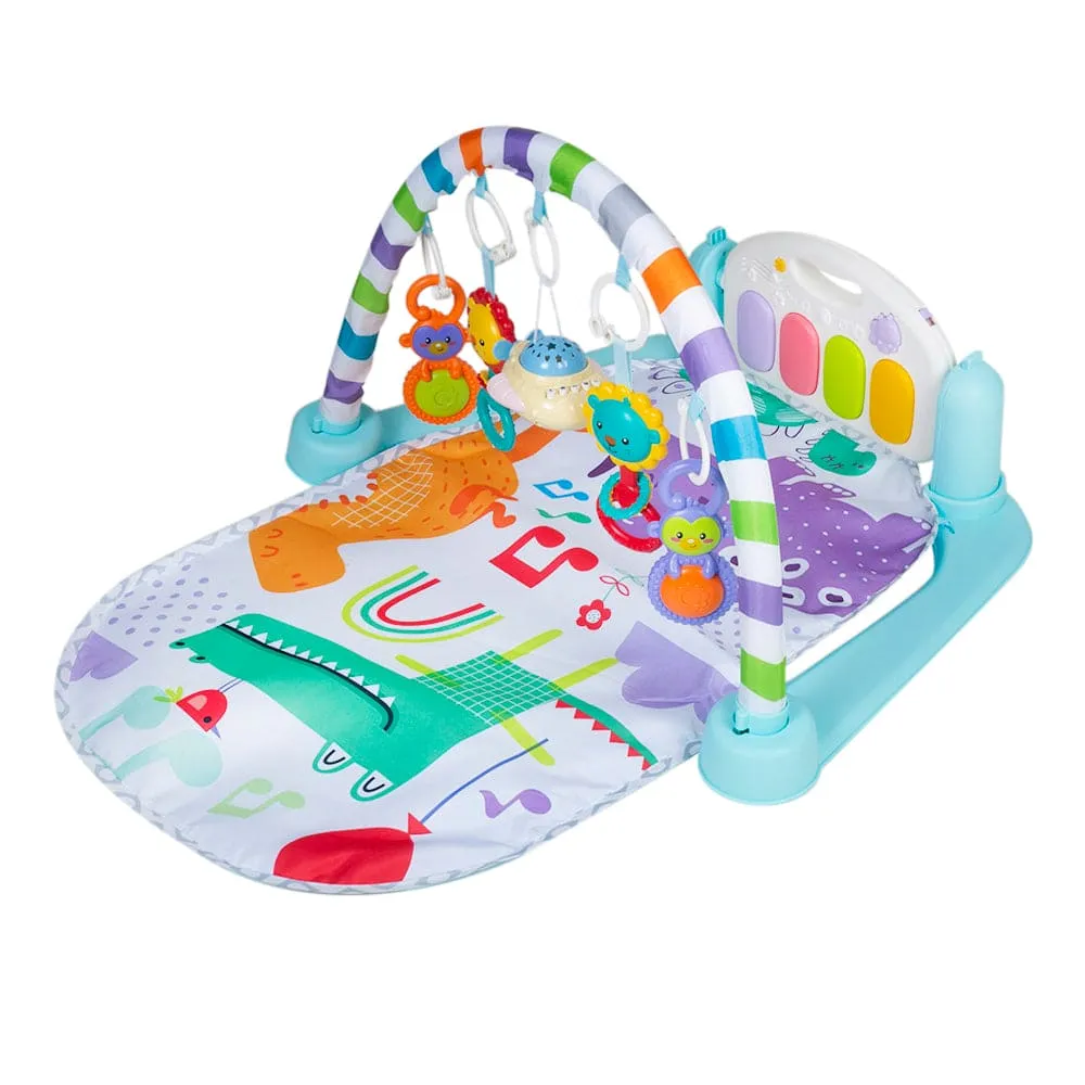 Rainbow And Dinosaur Multicolour Piano Activity Gym