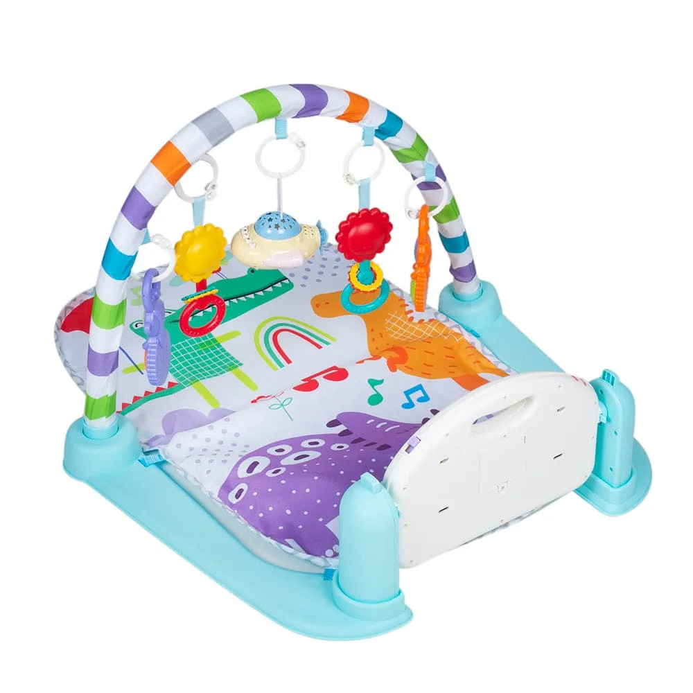 Rainbow And Dinosaur Multicolour Piano Activity Gym