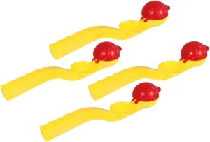 Random Colors for Fights and Activities Hemoton 4pcs Throwing silt herb coordinate combustible stampede Toys Creative Snow Launchers for Boys and Girls Play 