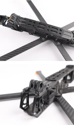 Range HD Compatible with O3 Air Unit CADDX Vista (Frame with 3D Print) XL10 V6 10inch FPV Frame Kit 420mm Wheelbase Carbon Fiber RC conquer Drone Super Long 