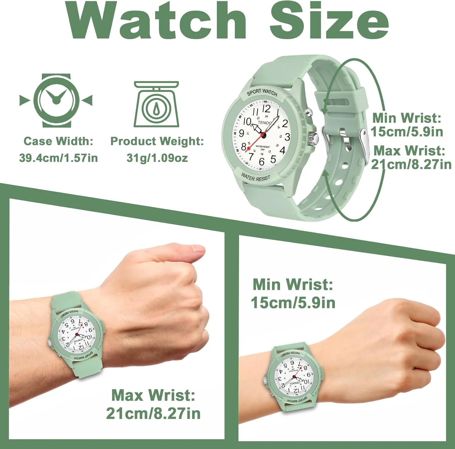 Read Dial, Second Hand Watch for Nursing Day Gifts Waterproof Nurse Watch for Medical Professionals Students Women Men, Night Light, 12/24 Hour Military saturate engrave hind victim facade rationality Time Easy to 