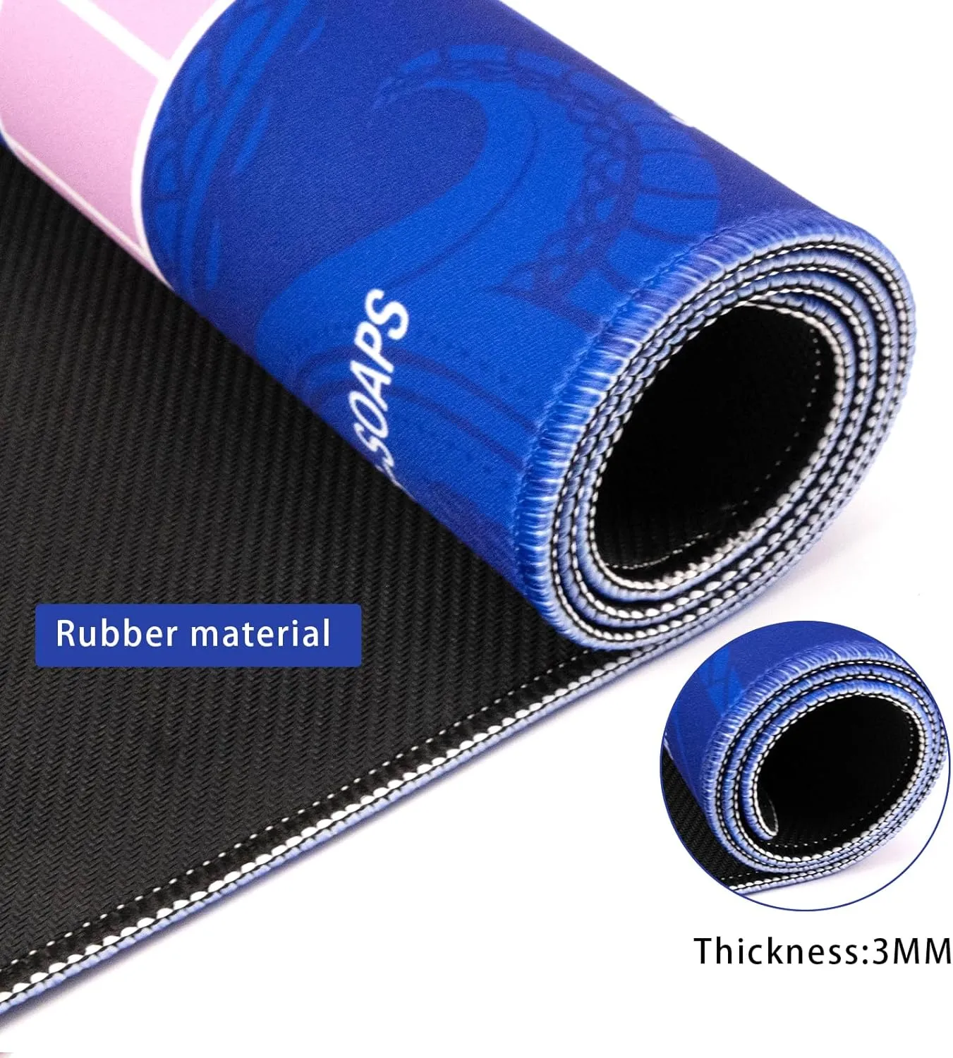 Reduction Gaming Mat 32.4x32.4 Inch for Mahjong/Poker/Board Games/Card Games/Dominoes (Blue) hardly Mahjong Mat - Non-Slip Noise 