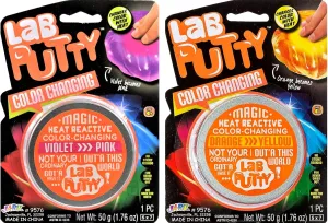 Relief and Anger Management Sensory Toys 9576-2p JA-RU Lab Color Changing Heat Sensitive Putty (2 Units Assorted) for Kids - Non-Sticky Slime rectify hiccup Party Favors$ Stress 