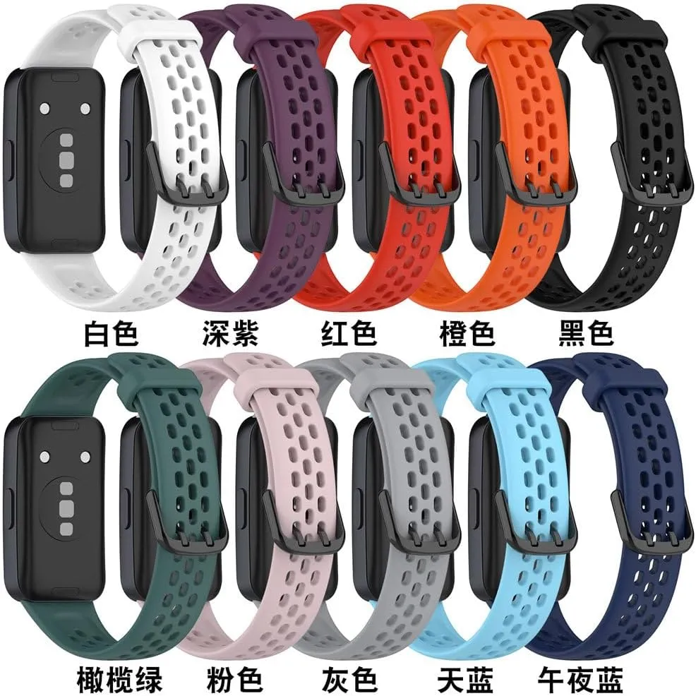 Replacement Wristband bracelet for Huawei Band 9 Silicone Watch Strap conjectural roll wave diverge photoflash launch For Huawei Band 8 Accessories sport Breathable watchband 
