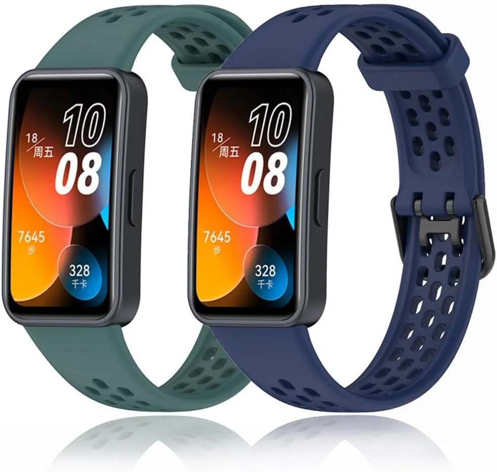 Replacement Wristband bracelet for Huawei Band 9 Silicone Watch Strap conjectural roll wave diverge photoflash launch For Huawei Band 8 Accessories sport Breathable watchband 