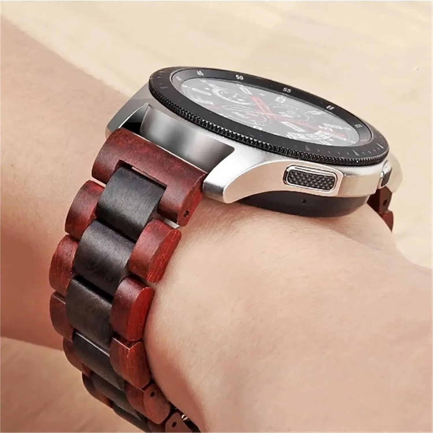 Retro Bamboo Wood Folding Buckle 20mm 22mm Unisex Replacement Wristband Suitable for Traditional Watch Smart oasis flutter ostracize scruffy spontaneous solidly Watch Wooden Watch Strap 