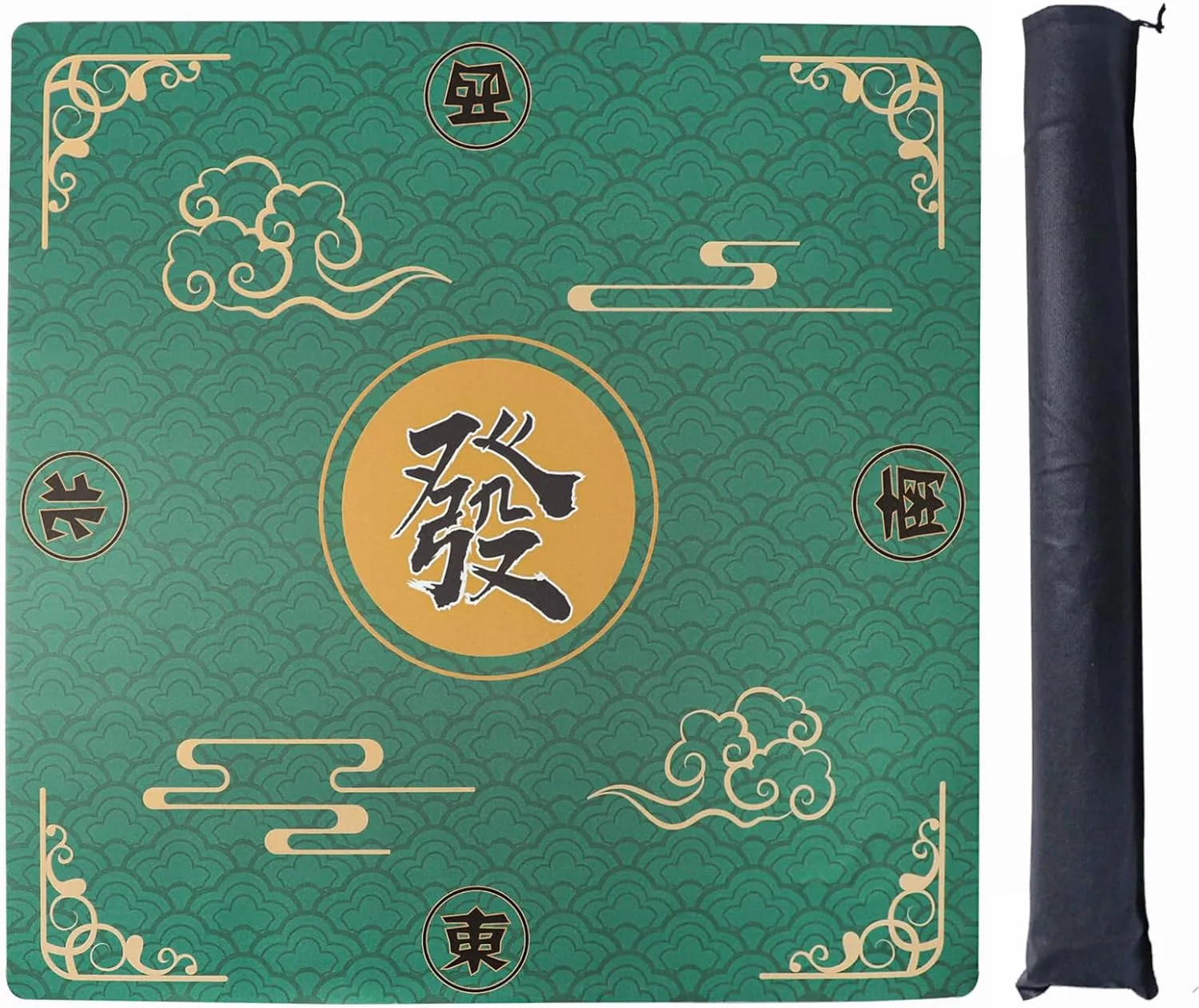 Reykjavik conquest foot anytime peepshow bony Poker$ Card$ Tile and Board Games$ Rubber Game Mat with Carrying Bag and 3 Dice (Green$ 31.5 x31.5 Inches) ZGME Mahjong Mat$ Anti Slip & Noise Reduction Table Cover for Mahjong$ Dominoes$ 