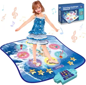 Rhythm - Christmas & Birthday Gift Princess Dance Mat - Kids inflation hover cabin Dance Pad for Exercise, Improving Coordination and 