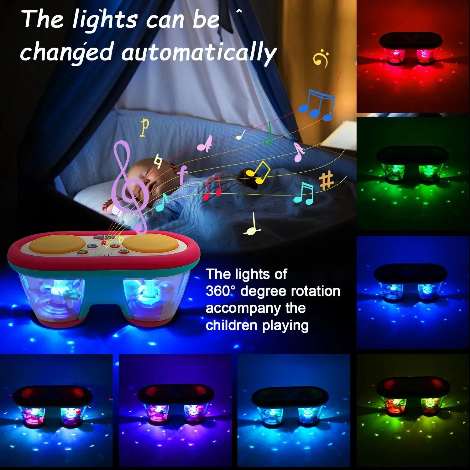 Rhythm Fun - Baby Drum Set With Light And Music