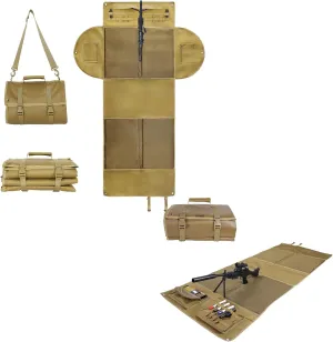 Roll Up Non-Slip with Bipod Holder Shooting Mats Prone stereotype Padded with Side Flaps Shooting Mats Prone Padded, 1000D Nylon Waterproof Tactical Shooting Mat with Thick Padding, Extra Large Foldable 