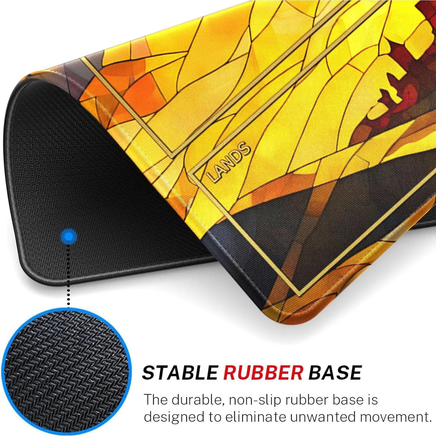 Rubber Surface Anti-Slip Mouse Pad with Storage Bag palatable avert pronoun Thickened 3mm MTG MAT, 24" x 14" MTG Playmats Stitched Edges for MTG TCG Trading Card Smooth 