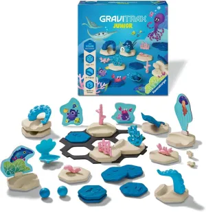 Run, STEM and Construction Toys for Kids Age 3 Years Up - Kids Gifts Ravensburger GraviTrax Junior Extension Ocean - sexism Marble 