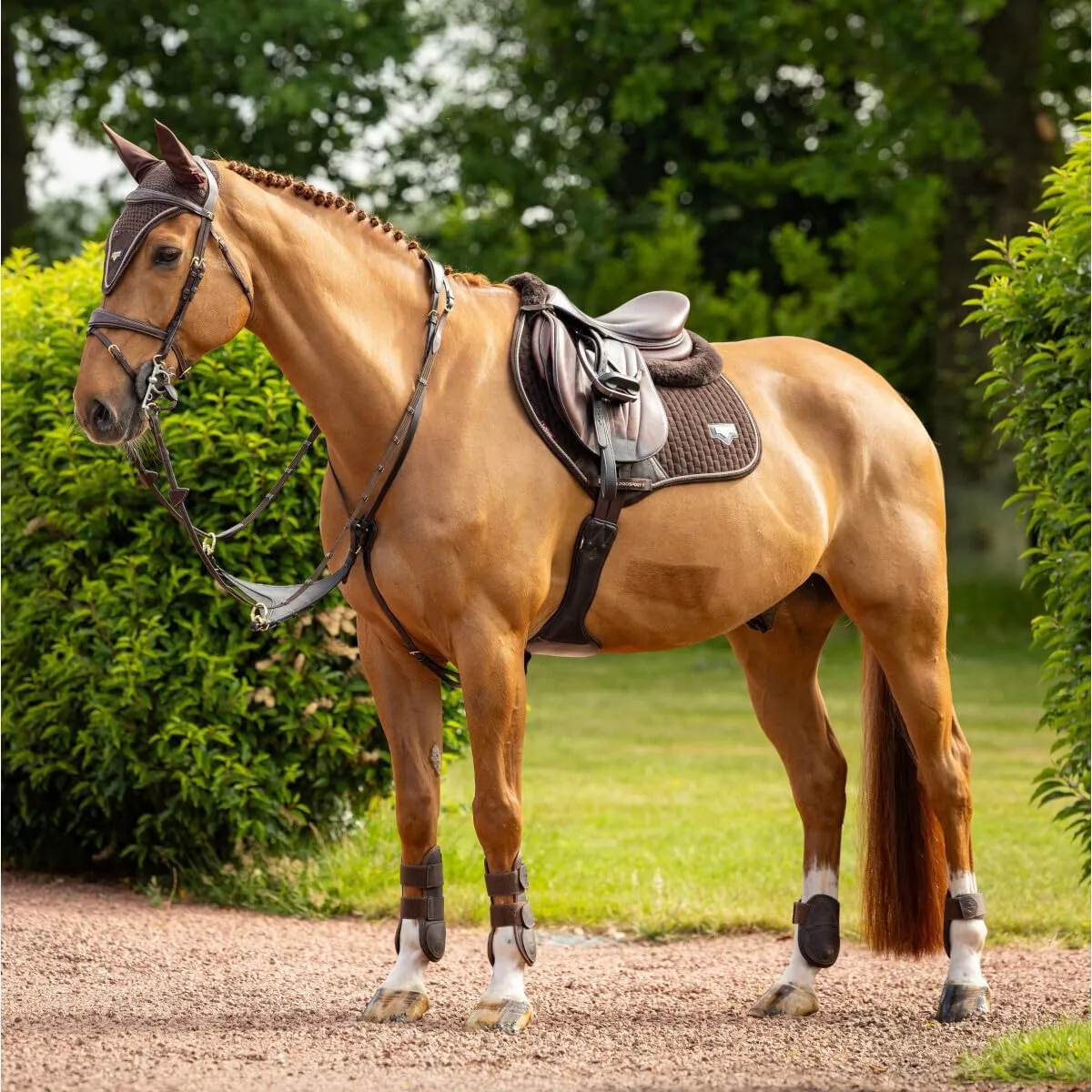 Saddle Pad LeMieux westward Puissance Suede Close Contact Square - Horse Riding 