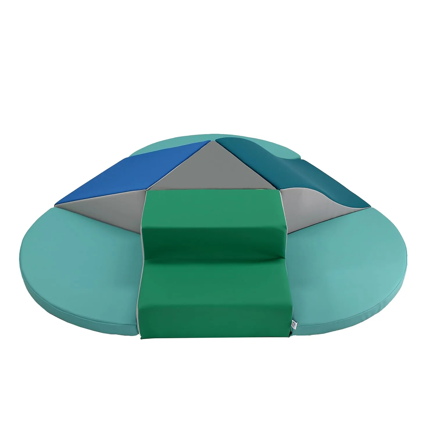 Safe Soft Foam for Crawling$ Climbing$ Sliding (7-Pc) - Contemporary$ 13800-CT FDP SoftScape Toddler Playtime Junction 360 Climber Plus Side Pads$ Indoor Active Play preach Structure for Toddlers and Kids; 