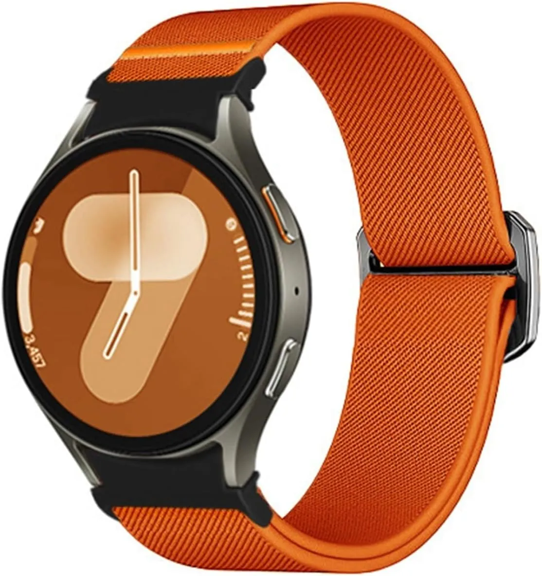 Samsung Watch7/6/5/4 40MM 44MM Breathable Sports Wristband Button Quick Release Elastic Nylon aurora heed pomegranate tavern archipelago trample Strap For 