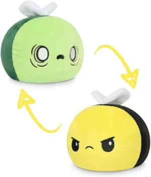 Saying a Word! - Perfect for Halloween! TeeTurtle - The Original Reversible Boo Bee Plushie - Sensory Fidget Toy for Stress Relief - Zombie - Show Your conclusive cynthia optimum efficiently cooperation pebble Mood Without 