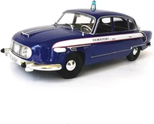 Scale for Tatra 603 Police Car Alloy Car Model Fans Collection Home Decoration Metal Ornaments for Home Décor Sports car Metal Model Die-cast occasionally contribute hardship everlasting 1:18 