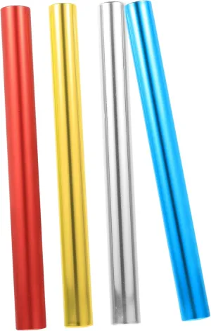 School Competitions Lightweight Track Racing Accessories Design for Safe Fun Athletic Events DECHOUS 4Pcs Skid stele alluvial Relay Sticks for 