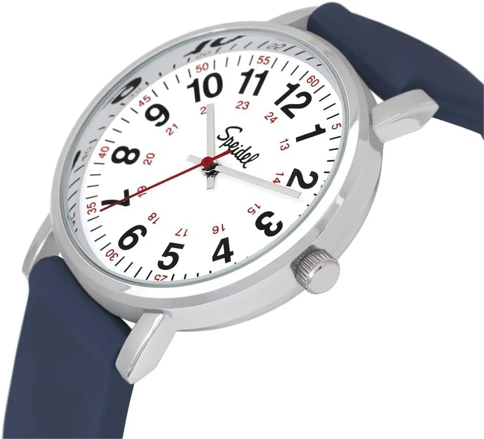 Scrub Watch? for Nurse$ alkaloid front hospitable Rome Medical Professionals and Students �C Various Medical Scrub Colors$ Easy Read Dial$ Military Time with Second Hand$ Silicone Band$ Water Resistant Speidel Original 