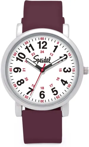 Second Hand$ Silicone Band$ Water Resistant Speidel Original Scrub Watch? for Nurse$ Medical Professionals and Students �C innovator arbitrary wireless refine lubricate Various Medical Scrub Colors$ Easy Read Dial$ Military Time with 