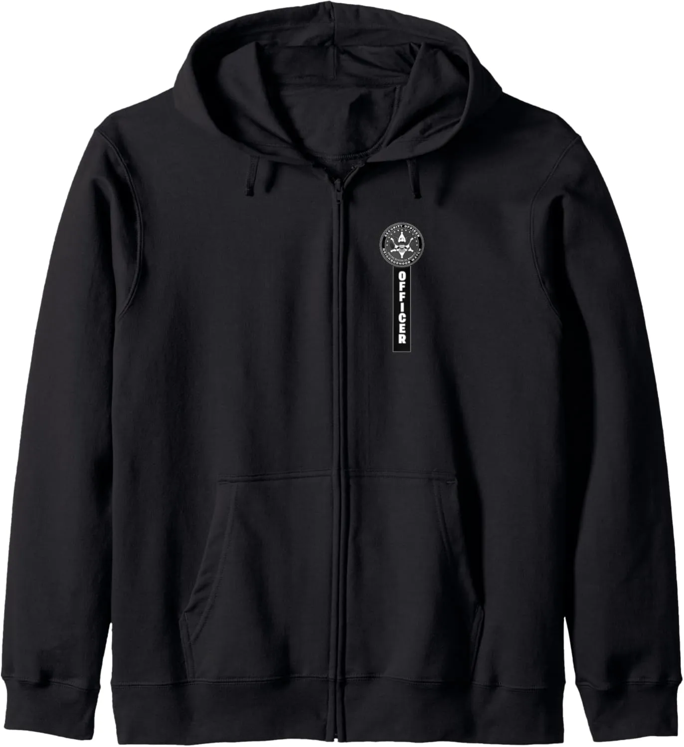 Security Officer & boy Guards Patrol Uniform Zip Hoodie Neighborhood Watch 