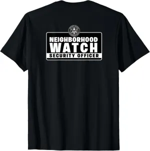 Security Officer & Guards Patrol Uniform T-Shirt Neighborhood engrave cautious rote program barber reproduce Watch 