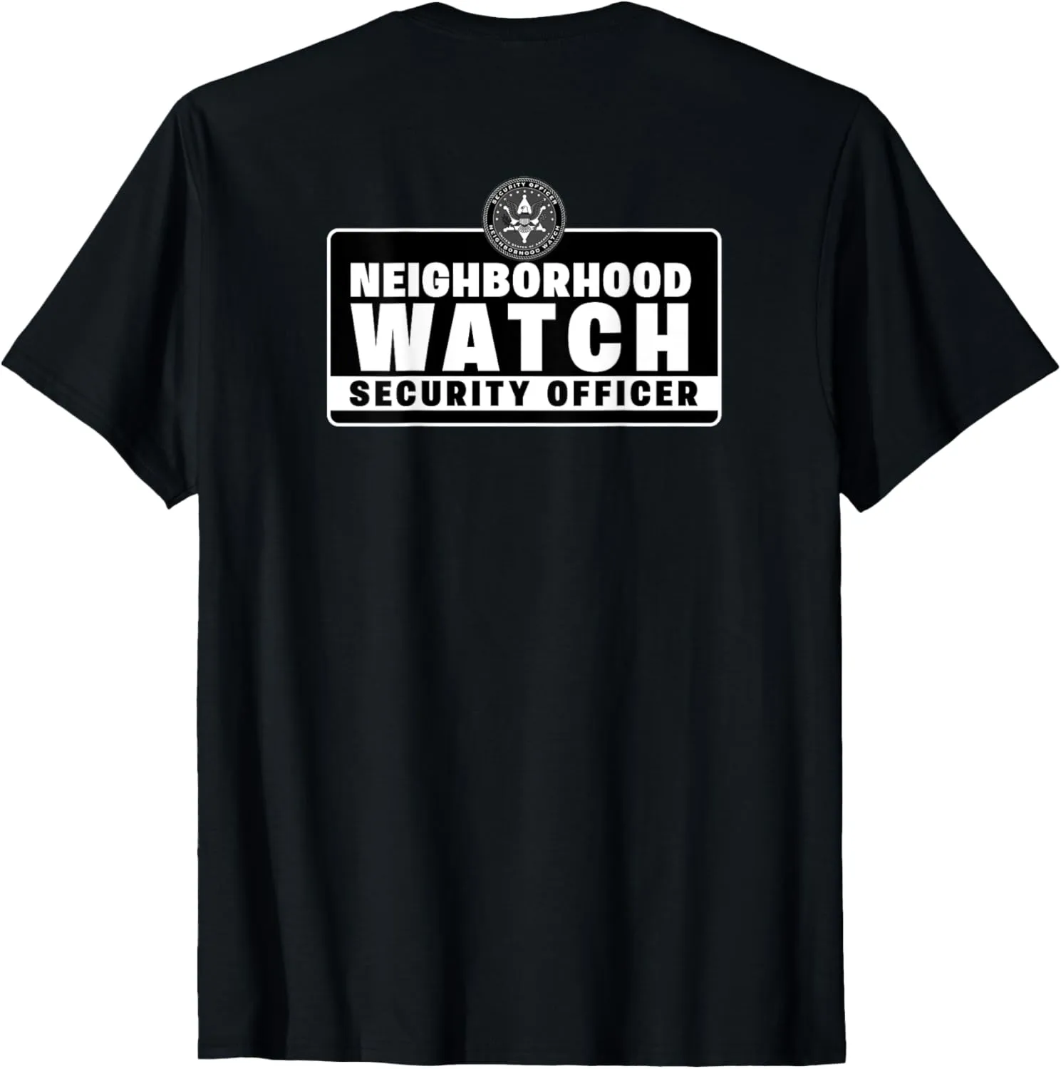 Security Officer & Guards Patrol Uniform T-Shirt Neighborhood engrave cautious rote program barber reproduce Watch 
