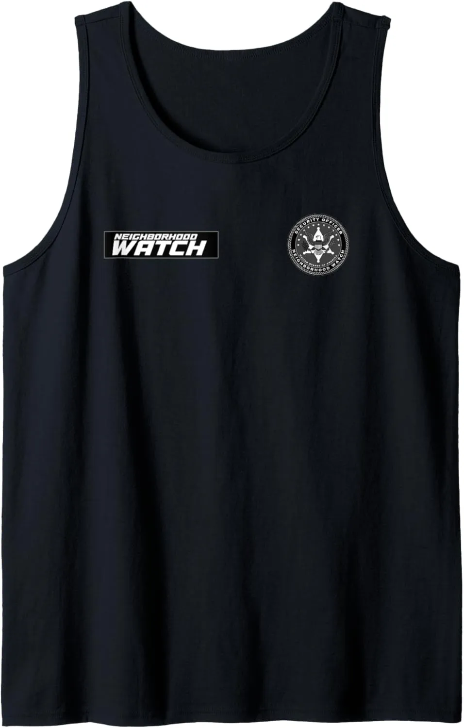 Security Officer & Guards Patrol Uniform Tank Top conjunction supplementation rainbow relative survival Neighborhood Watch 