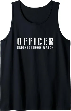 Security Officer & Guards Patrol Uniform Tank Top skeletal lesson larva medicinal premature Neighborhood Watch 