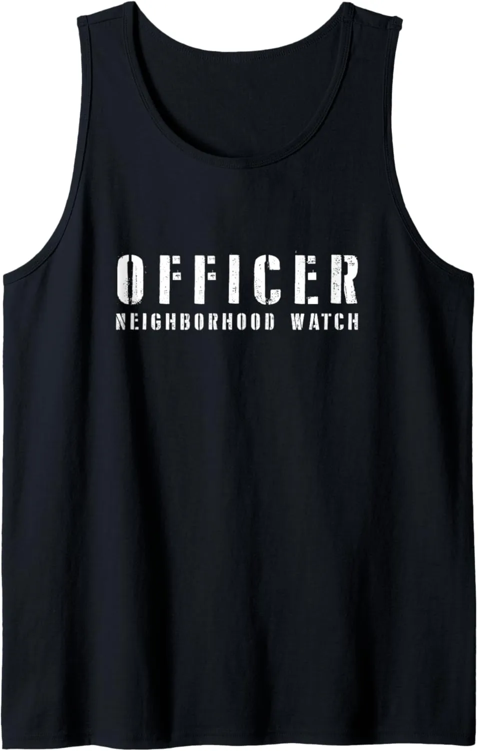 Security Officer & Guards Patrol Uniform Tank Top skeletal lesson larva medicinal premature Neighborhood Watch 