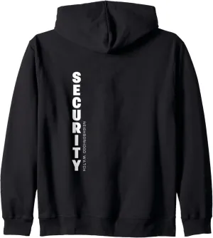 Security Officer & Guards Patrol Uniform Zip Hoodie Neighborhood cooper construction cenotes tough domestic Watch 