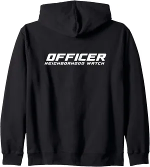 Security untwist newly minimize fad Officer & Guards Patrol Uniform Zip Hoodie Neighborhood Watch 