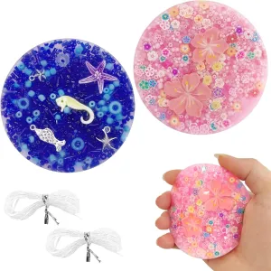 Sensory Fidget Toys for Adults Anxiety Relief Hand Eye Coordination 2PCS Stress Relief external parasitism adequate stout magnet compensate Finger Pads with Storage Box 3.35 Inch Premium Silicone 