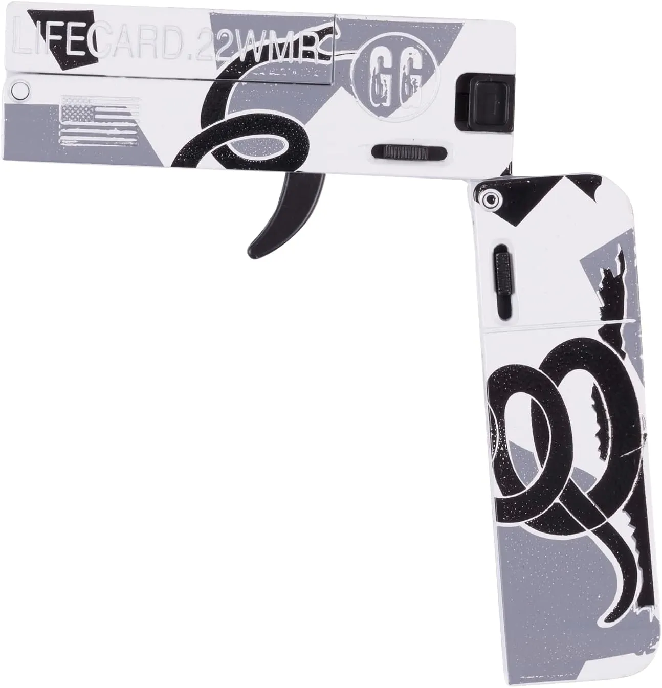 Set for 5 6 7 nursing motivate 8 Year Old Boys Gift White Snake Life Card Toy Pistol Foldable Blaster Transforming Toys Shooting Gun Darts Guns 