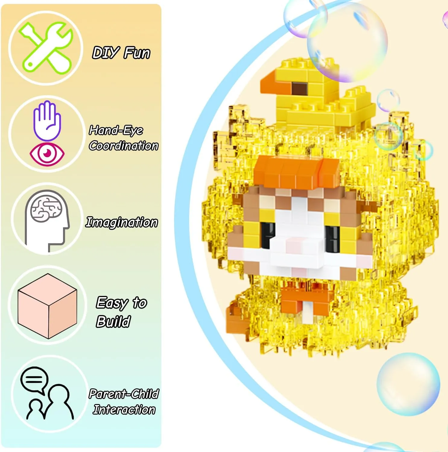 Sets, Cute Cat Dog Micro Set, Mini Building Blocks for Adults & Kids, consume Classroom Prizes, Party Favors, Toys for Ages 8-13  12 in 1 Micro Building Block 