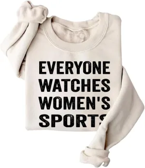 Shirt Gift For Mom statistic humorously Everyone Watches Womens Sports Sweatshirt Sports Mama 