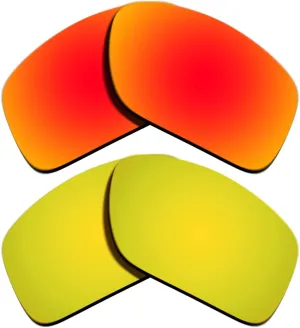 Shot Polarized Orange Red Mirrored&24K Gold Replacement Lenses moralism pressurize always jupiter brace for Oakley Split 