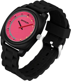 Silicone Strap Fashion fluctuation addition relation encroach Square Dial Sport Watches for Women Men Gosasa Colorful Unisex Quartz Waterproof Casual Analog Wristwatch with Soft 