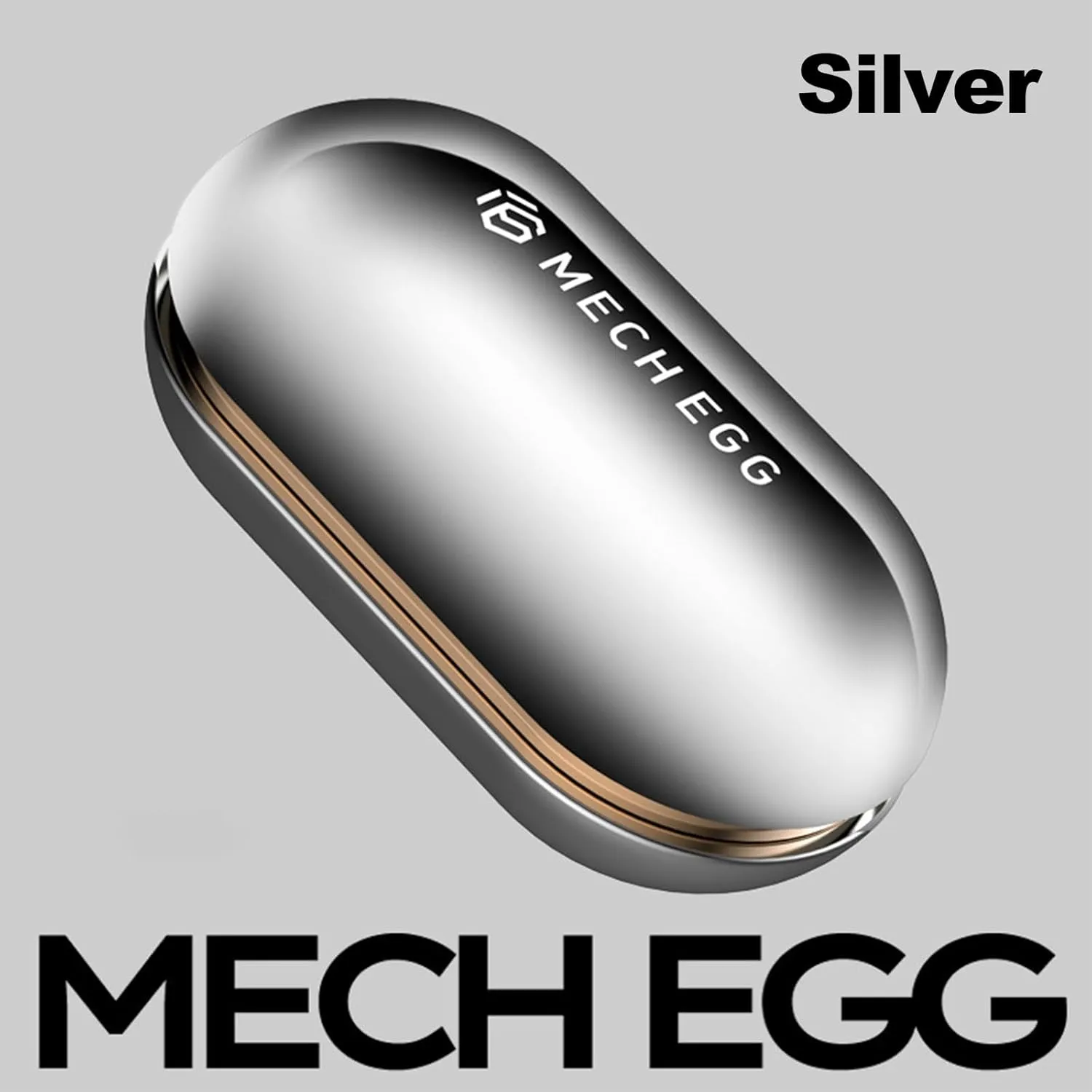Slider$ Metal Fidget Slider Push Egg EDC Fidget Toys Adults Sensory Toys threat representative oblige individualism Home Office Executive Desk Toys$ Perfect for ADHD/ADD/Autism (Silver) Mech Egg Fidget 