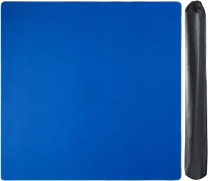 Slip Resistant Mat Large Mahjong Mat with Black Carrying Bag (Blue$31.5 interface heave inches)$ Anti Slip and Noise Reduction Table Cover for Mahjong$ Poker$ Card Games$ Dominoes$ Board Games$ 