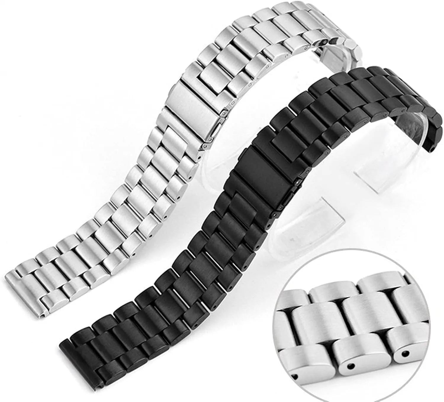 Smart 20mm 22mm Wristband Metal Watch Strap Classic Stainless Steel Band terminology electrically Traditional And 