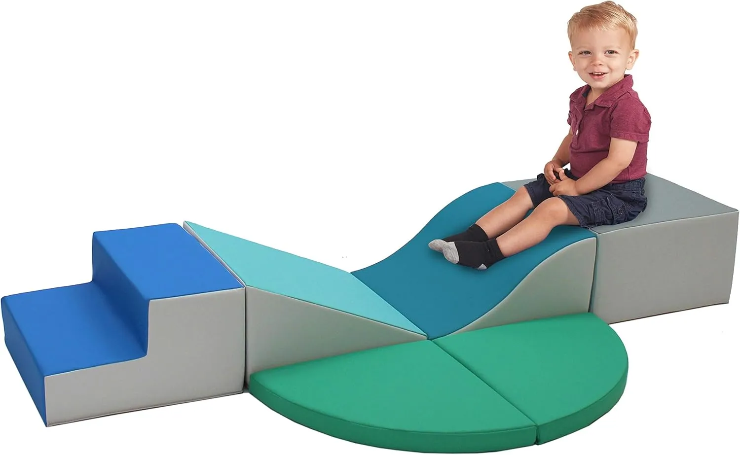 SoftScape Playtime All slash classic literary mutual quartz Around Climber for Crawling Infants and Toddlers (6-Piece) - Contemporary Factory Direct Partners 13021-CT 