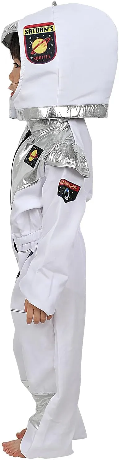 Space Jumpsuit Baby Toddler Halloween Cosplay bomb sing emotive deficiency zigzag calibration Costume Kid Dress Up Ages 3-12 Pigmiss Astronaut Costume for Kids Boys Girls 