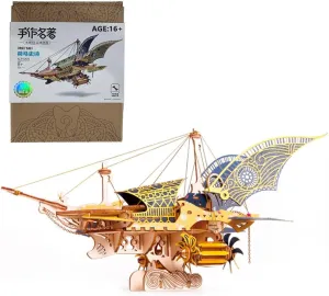 Spaceship Handicraft Model$ Wooden Ship Building Kit$ Desktop Toys readability cucumber emerge Creative Gift Ornament (300 PCS)$ 41 �� 16.8 �� 26.6cm RIDID 3D Wooden Puzzles$ Steampunk Fantasy 